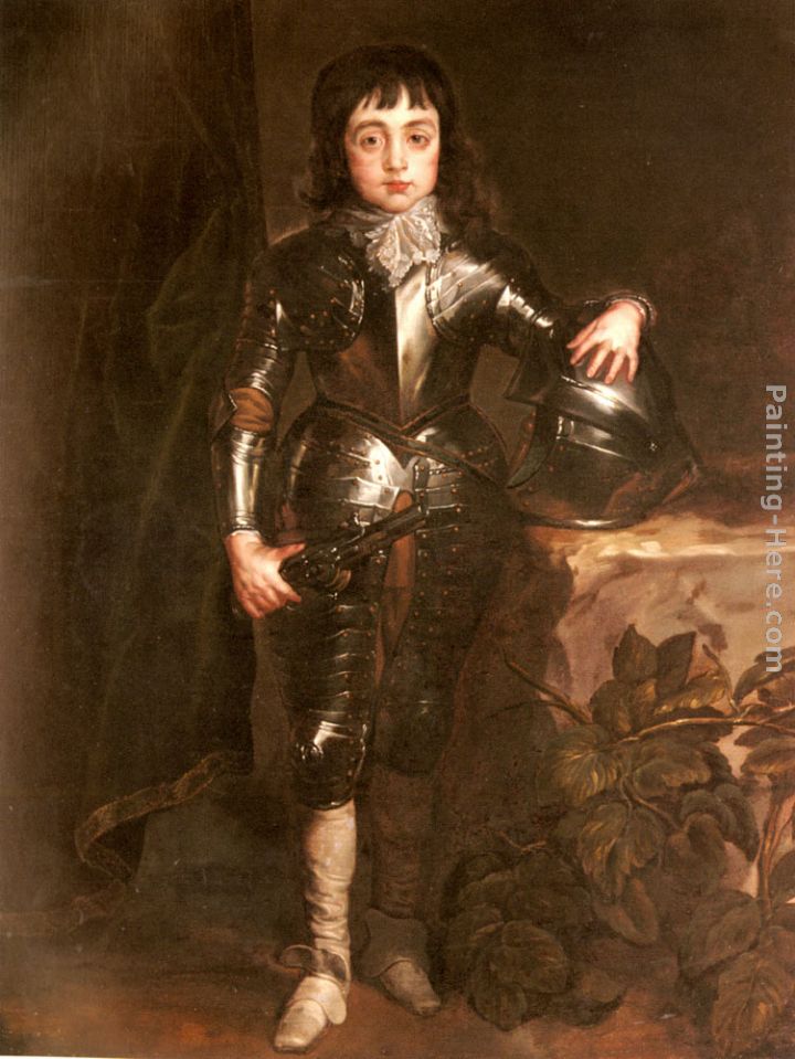 Portrait of Charles II When Prince of Wales painting - Sir Antony van Dyck Portrait of Charles II When Prince of Wales art painting